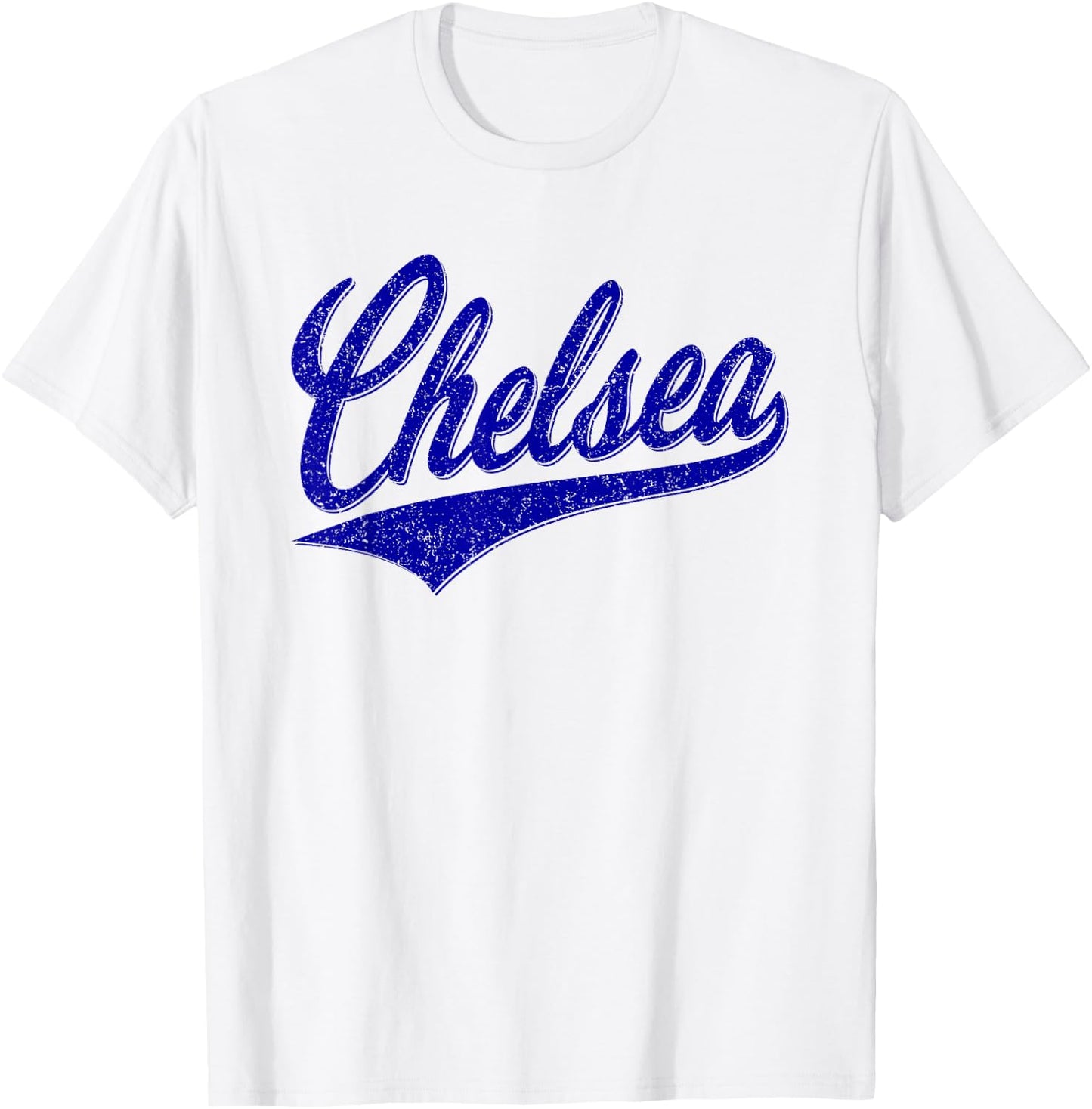 Chelsea London England Varsity Script Classic Sport Jersey T-Shirt - T-Shirt | White
