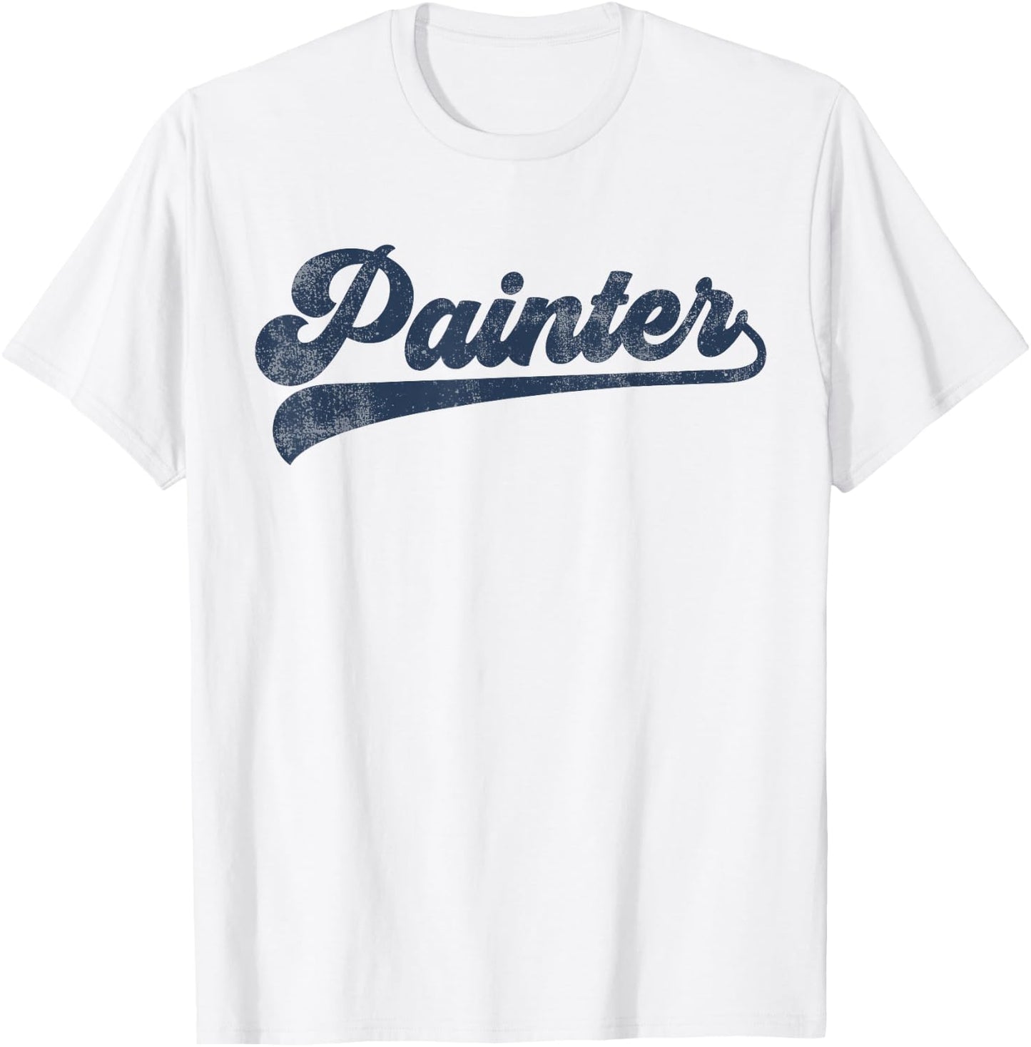 Painter Cute Vintage Graphic T-Shirt - T-Shirt | White