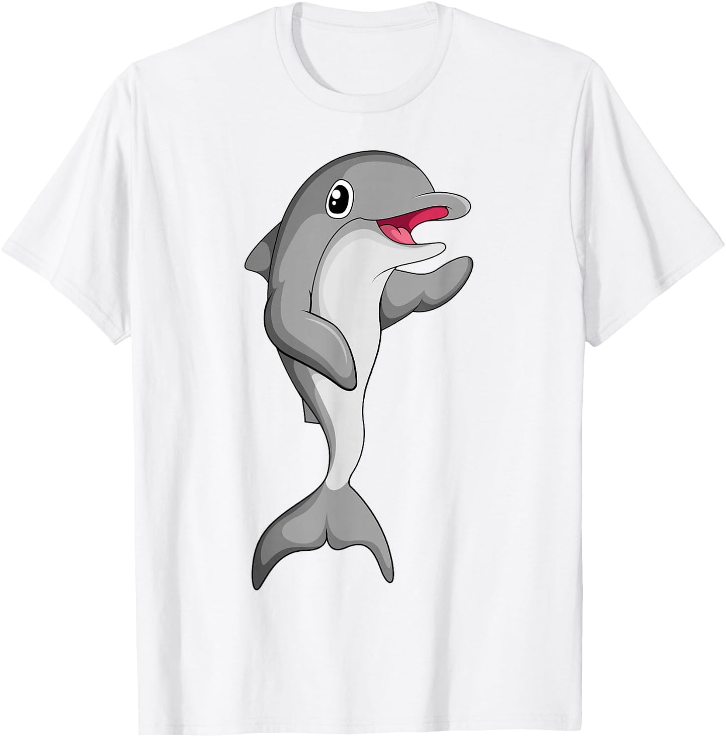 Dolphin Children's Girls Boys Dolphins T-Shirt - T-Shirt | White