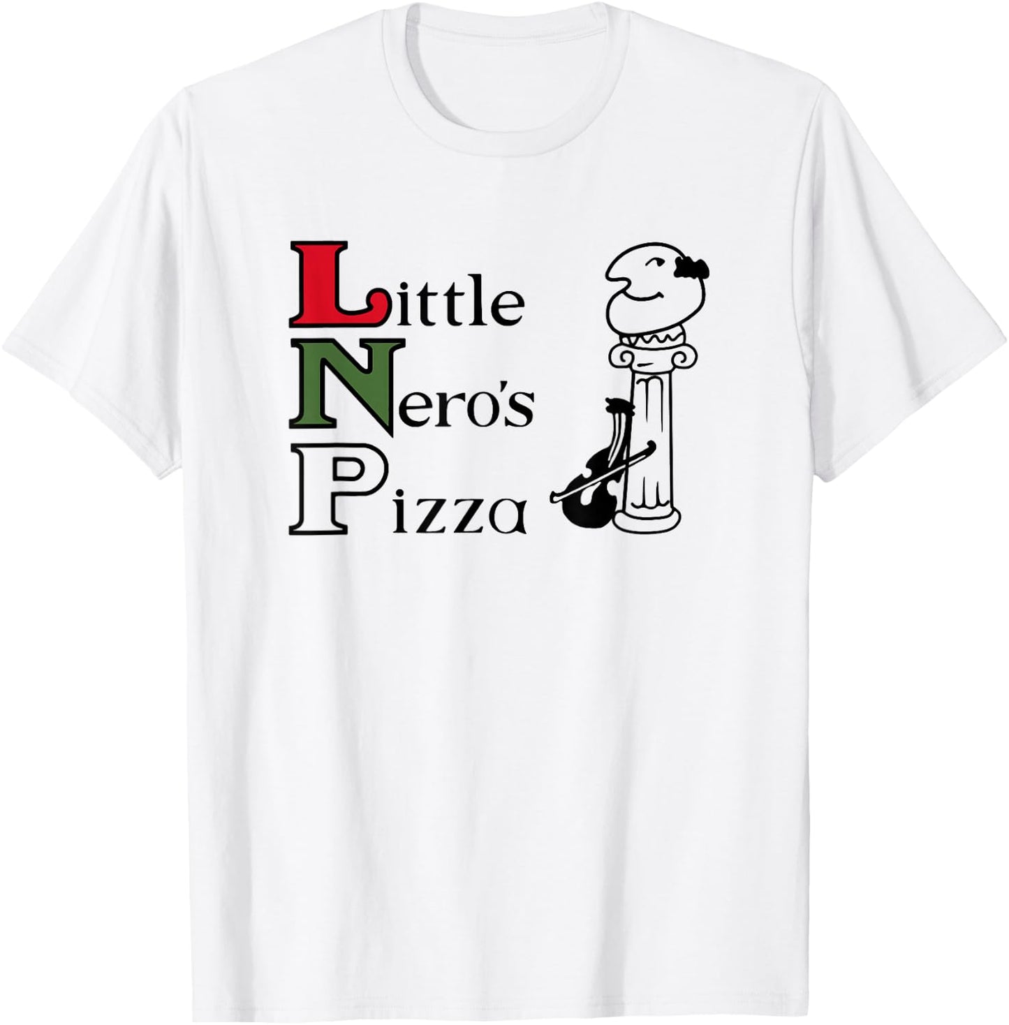 Little Nero's Pizza T-Shirt - T-Shirt | White