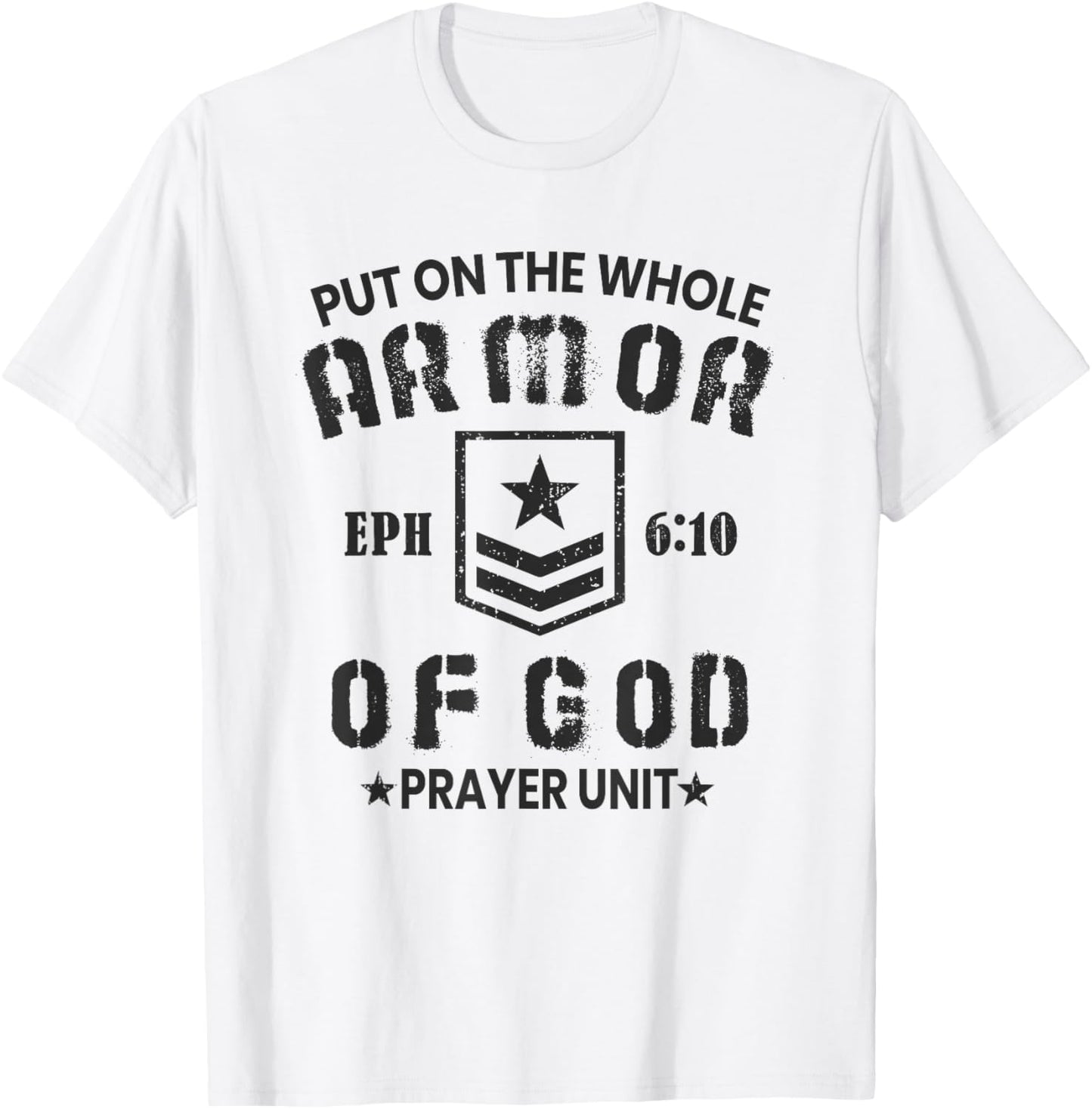Armor of God Christian Worship Bible Verse T-Shirt - T-Shirt | White
