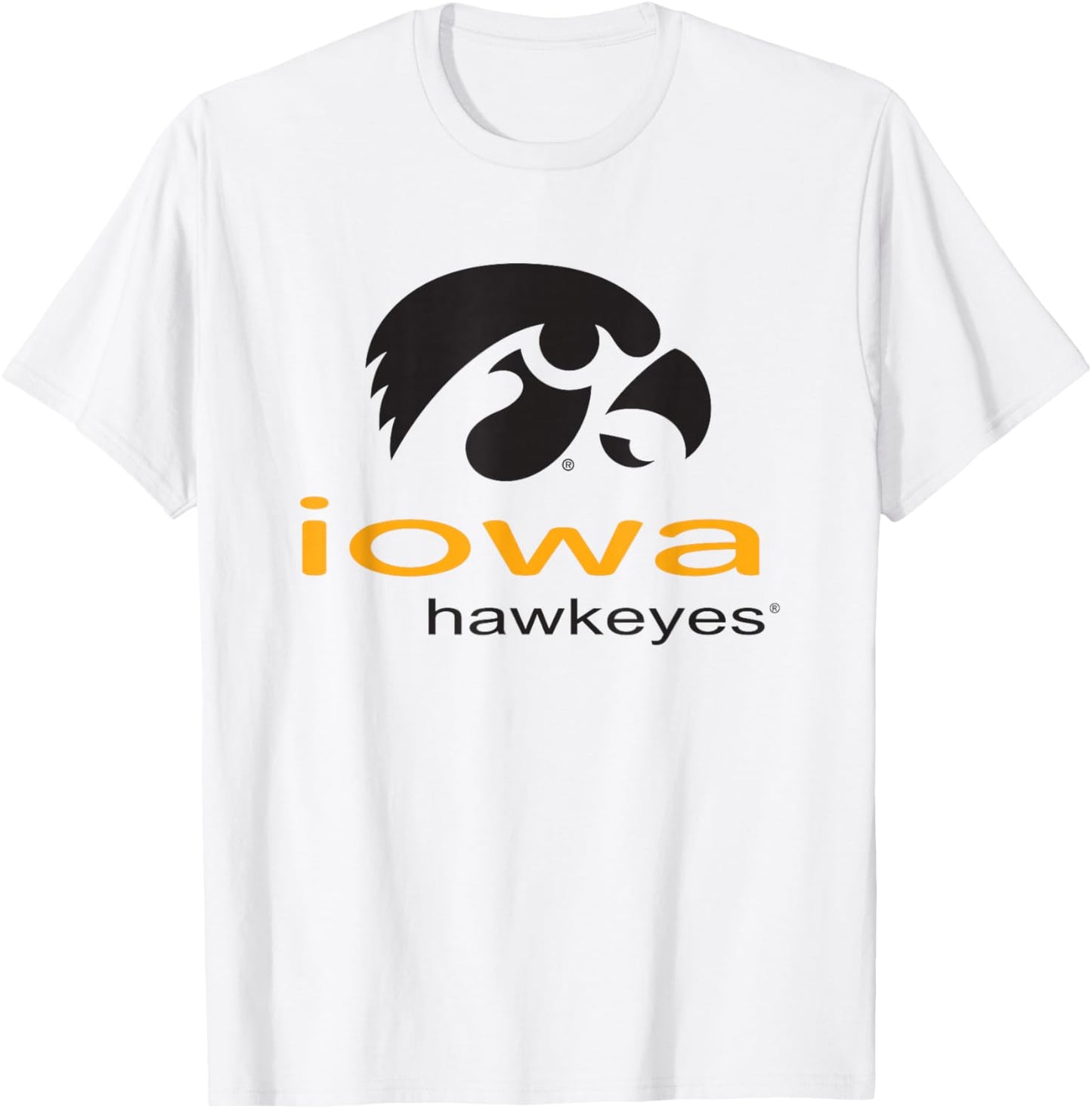 Iowa Hawkeyes Super Logo Officially Licensed T-Shirt - T-Shirt | White