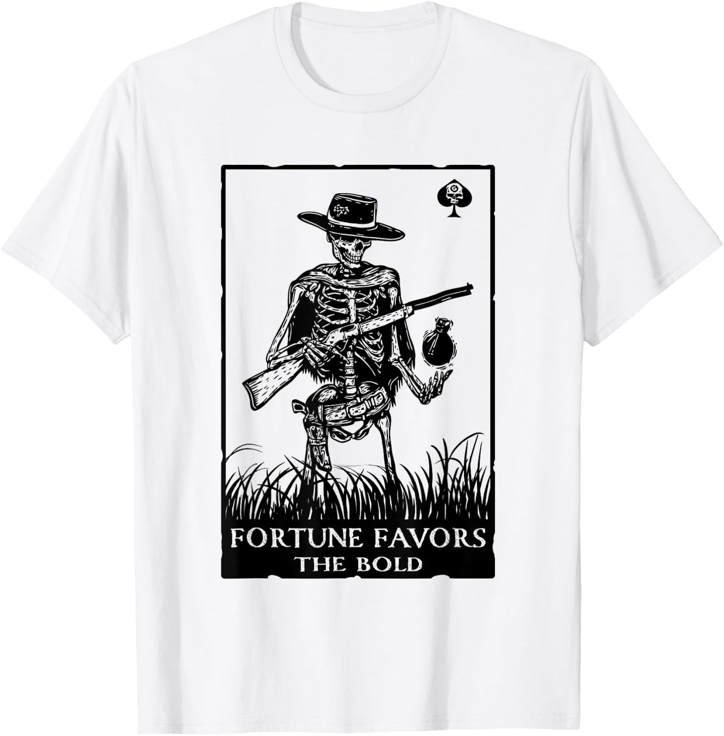 Fortune Favors The Bold Apparel T-Shirt - T-Shirt | White