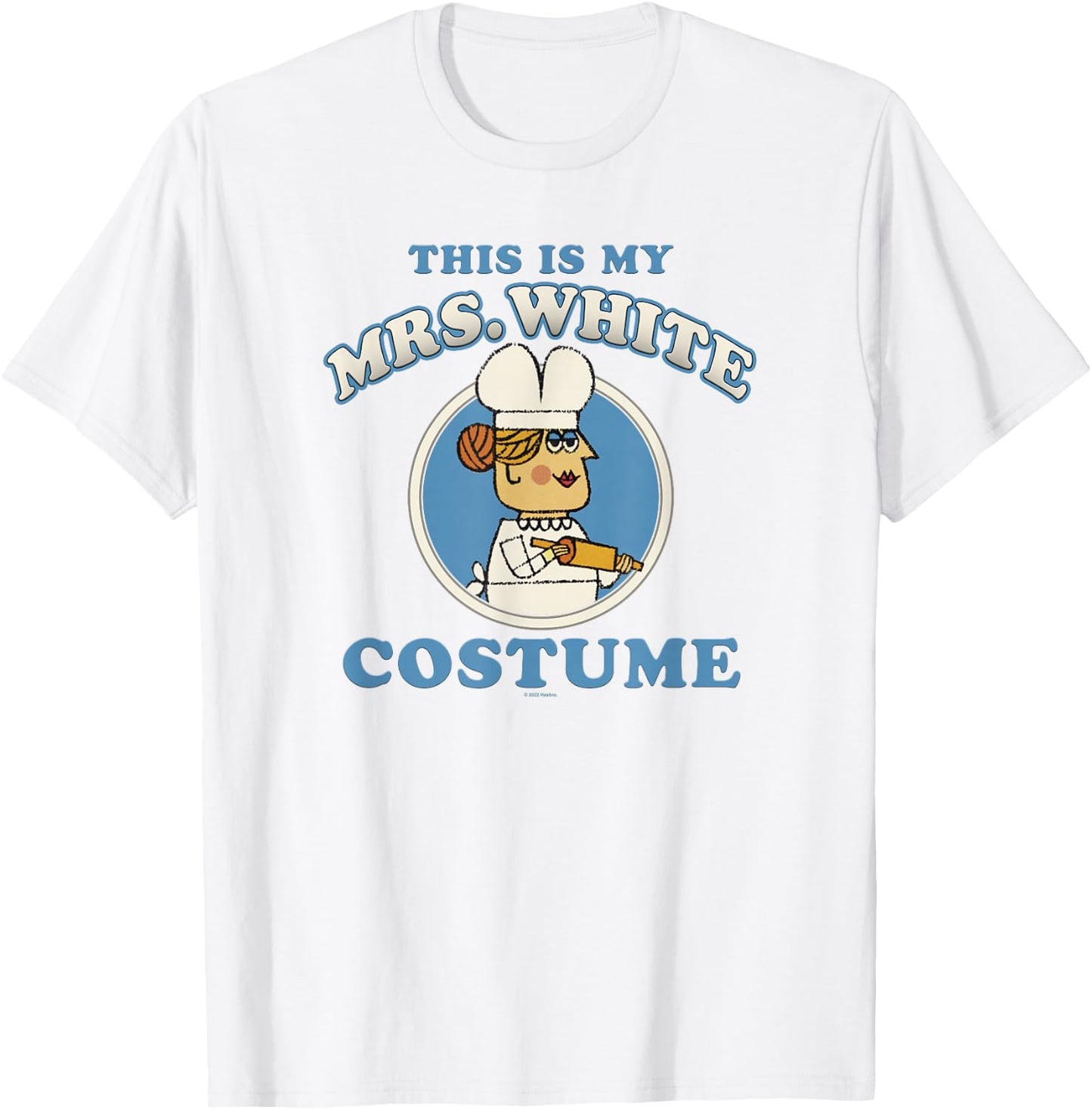 Clue This Is My Mrs. White Costume T-Shirt - T-Shirt | White