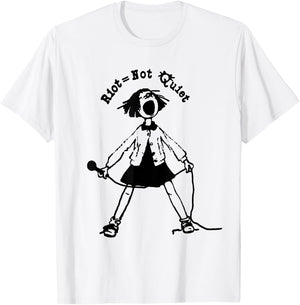 Riot Grrrl | Riot Not Quite | Riot Not Die T-Shirt - T-Shirt | White