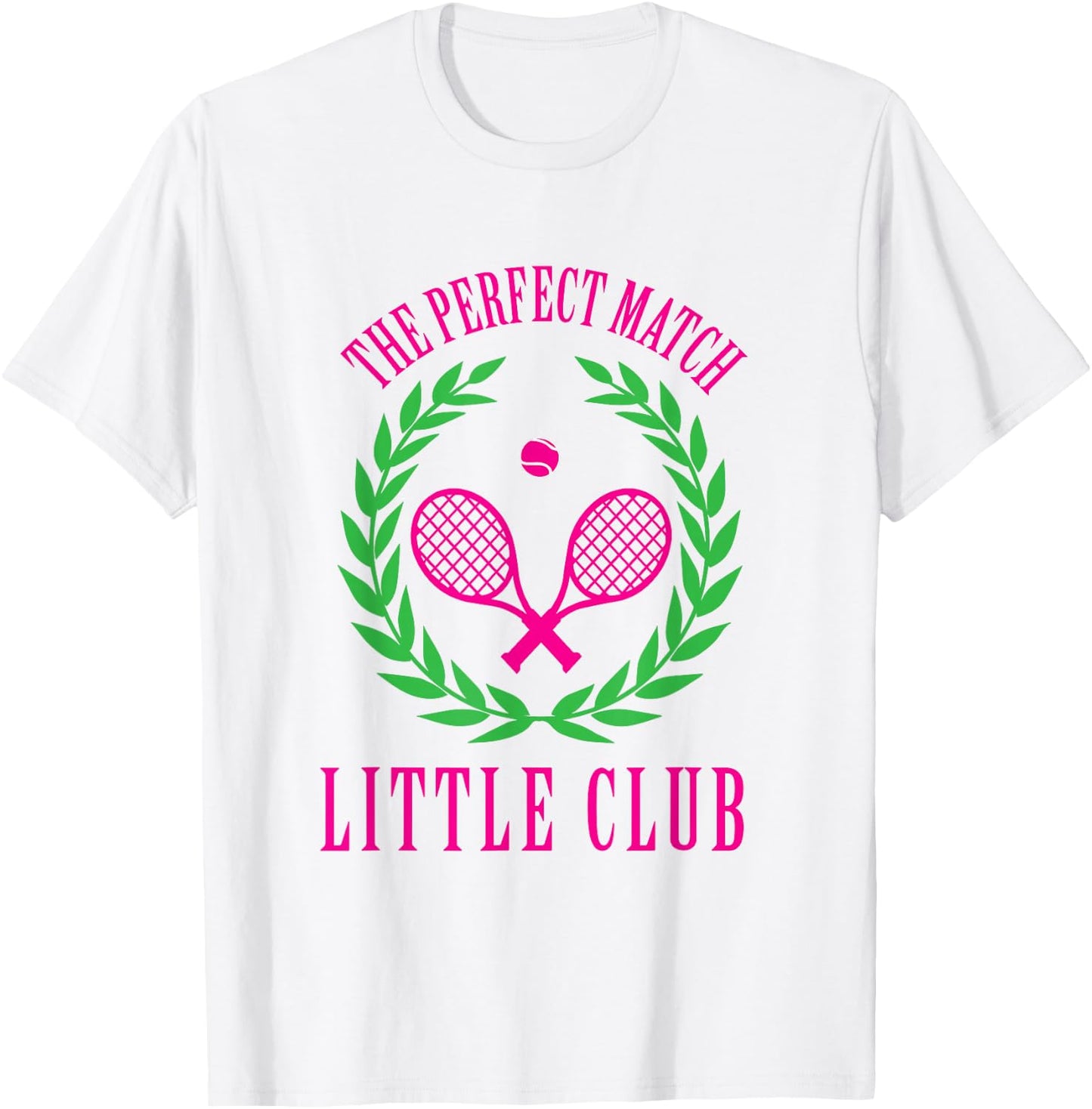 Tennis Match Club Little / G Big Sorority Reveal T-Shirt - T-Shirt | White