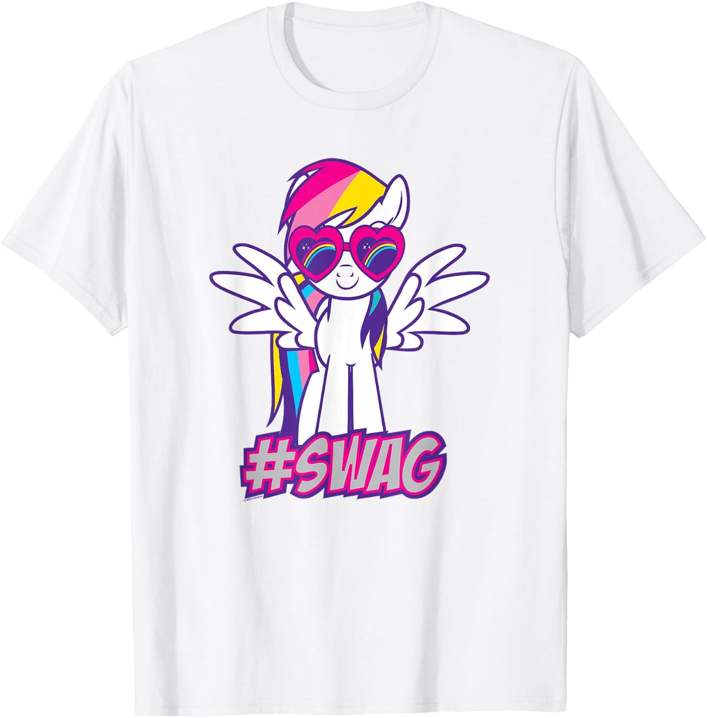 My Little Pony: Friendship Is Magic Rainbow Dash Swag T-Shirt - T-Shirt | White