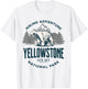 Yellowstone Wyoming Nature Mountains Bear Hike Outdoors T-Shirt - T-Shirt | White