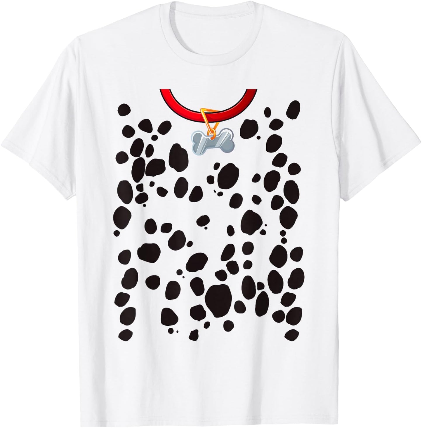 Dalmatian Costume Print Dog Dalmatians Halloween Adult Kids T-Shirt - T-Shirt | White