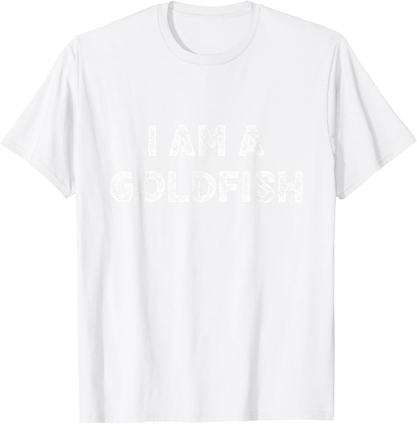 I Am A Goldfish Halloween I'm Simple Costume Easy Gold-Fish T-Shirt - T-Shirt | White