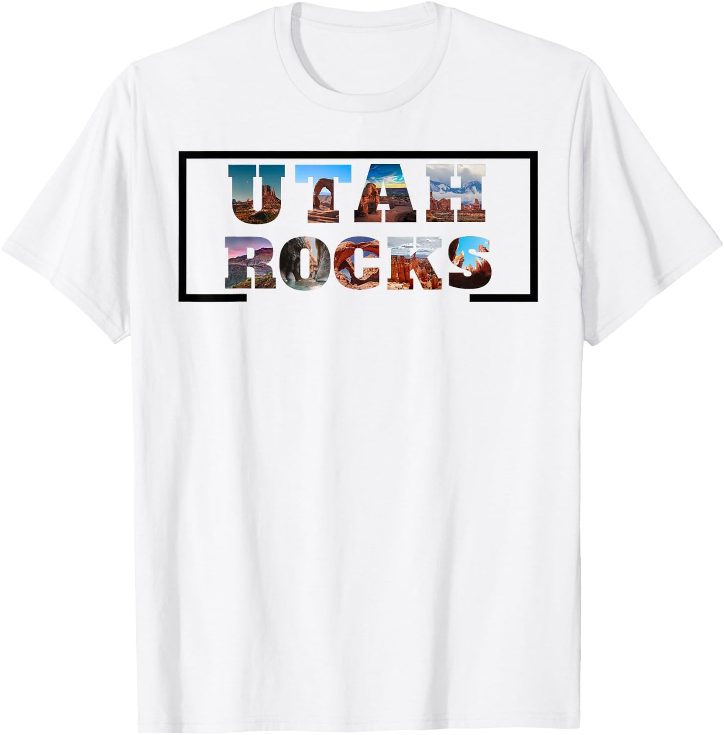 Utah Rocks, National Parks, Hiking, Rock Hunter Apparel T-Shirt - T-Shirt | White