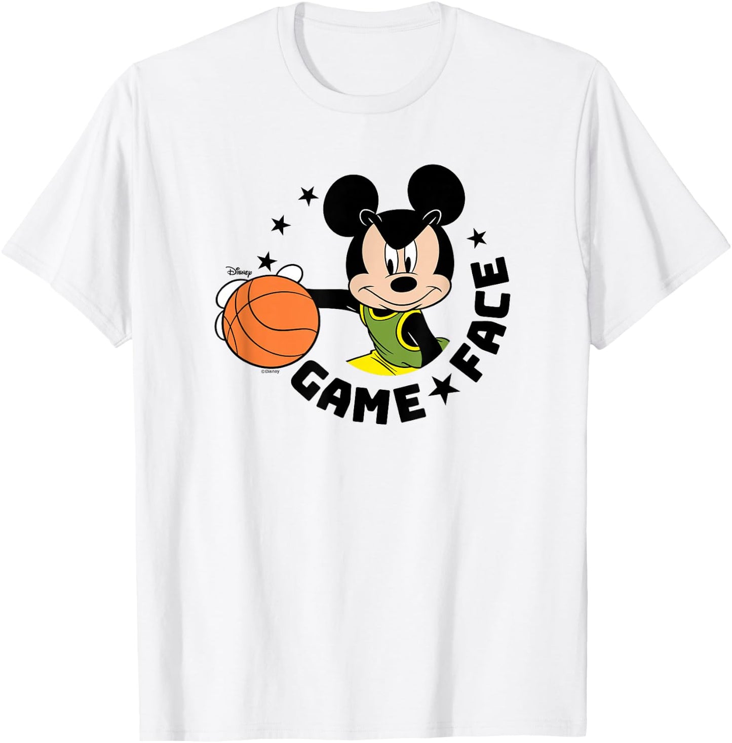 Mickey Game Face Basketball T-Shirt - T-Shirt | White