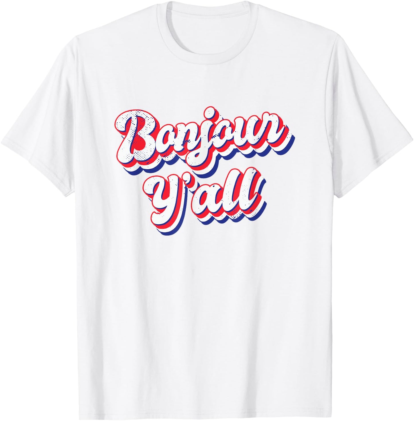 Bonjour Y'all T-Shirt - T-Shirt | White
