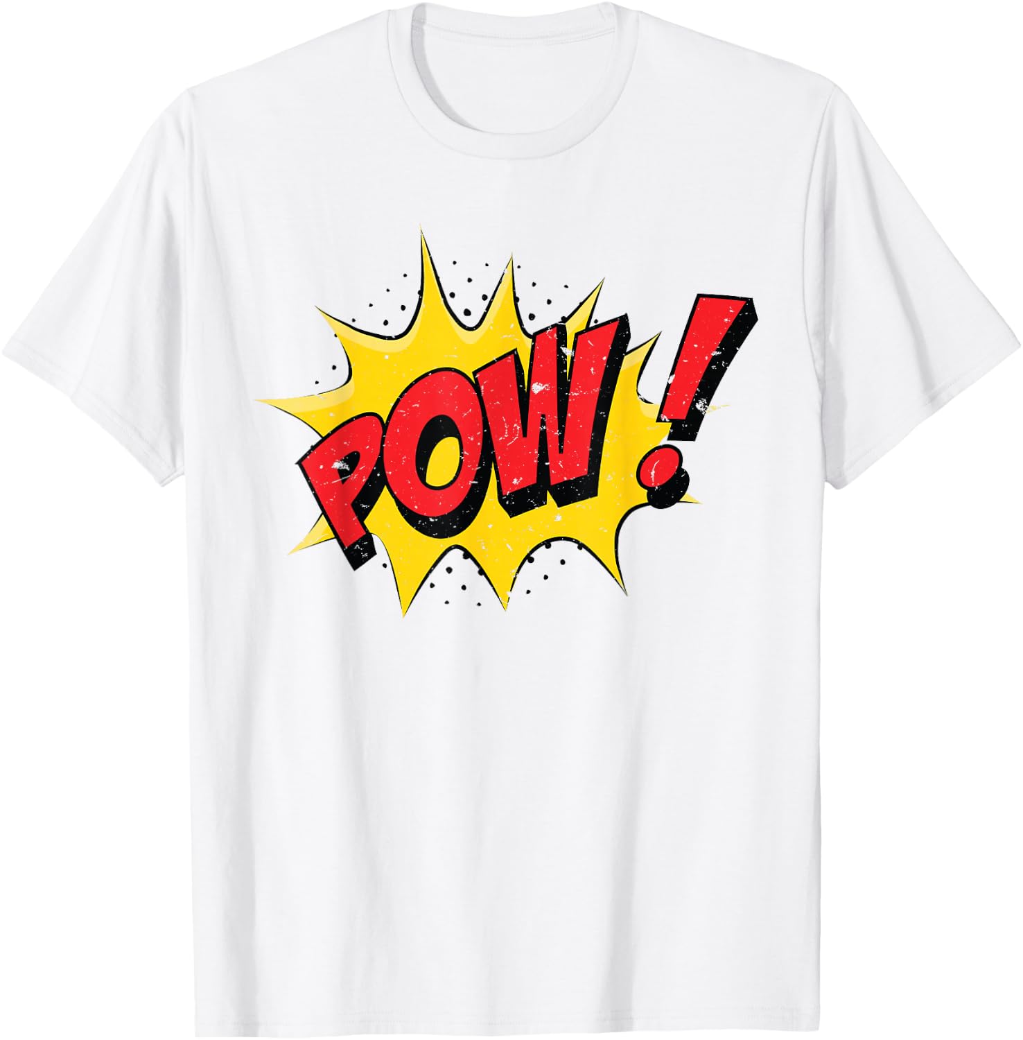 POW - Comic Book Cartoon Funny Pop Art T-Shirt - T-Shirt | White