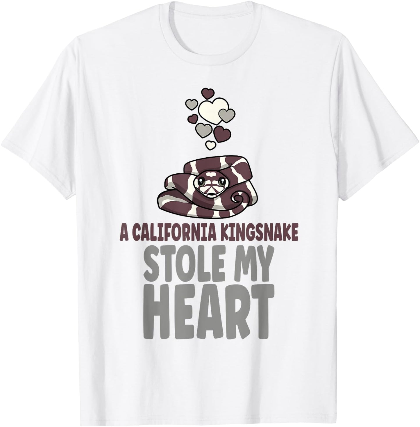 A California Kingsnake Stole My Heart Pet Kingsnake Owner T-Shirt - T-Shirt | White