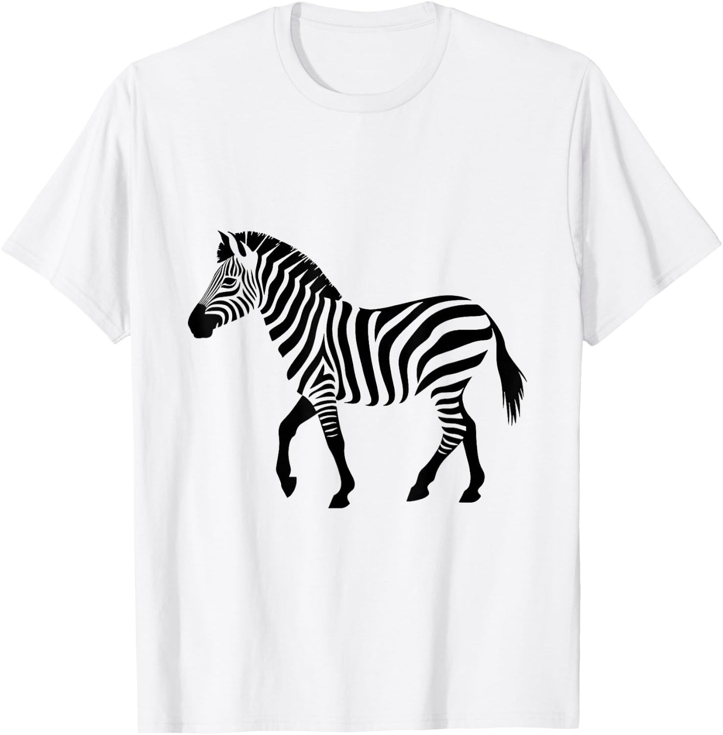 Zebra Graphic T-Shirt - T-Shirt | White