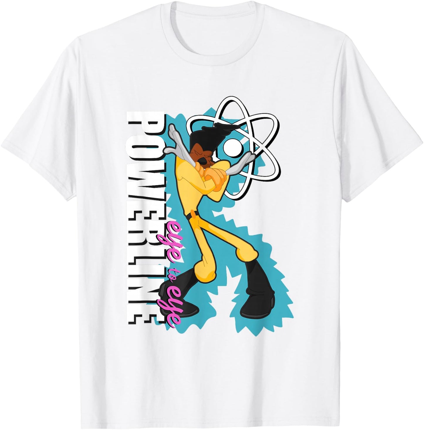 Disney A Goofy Movie Powerline Eye to Eye Dancing Portrait T-Shirt - T-Shirt | White