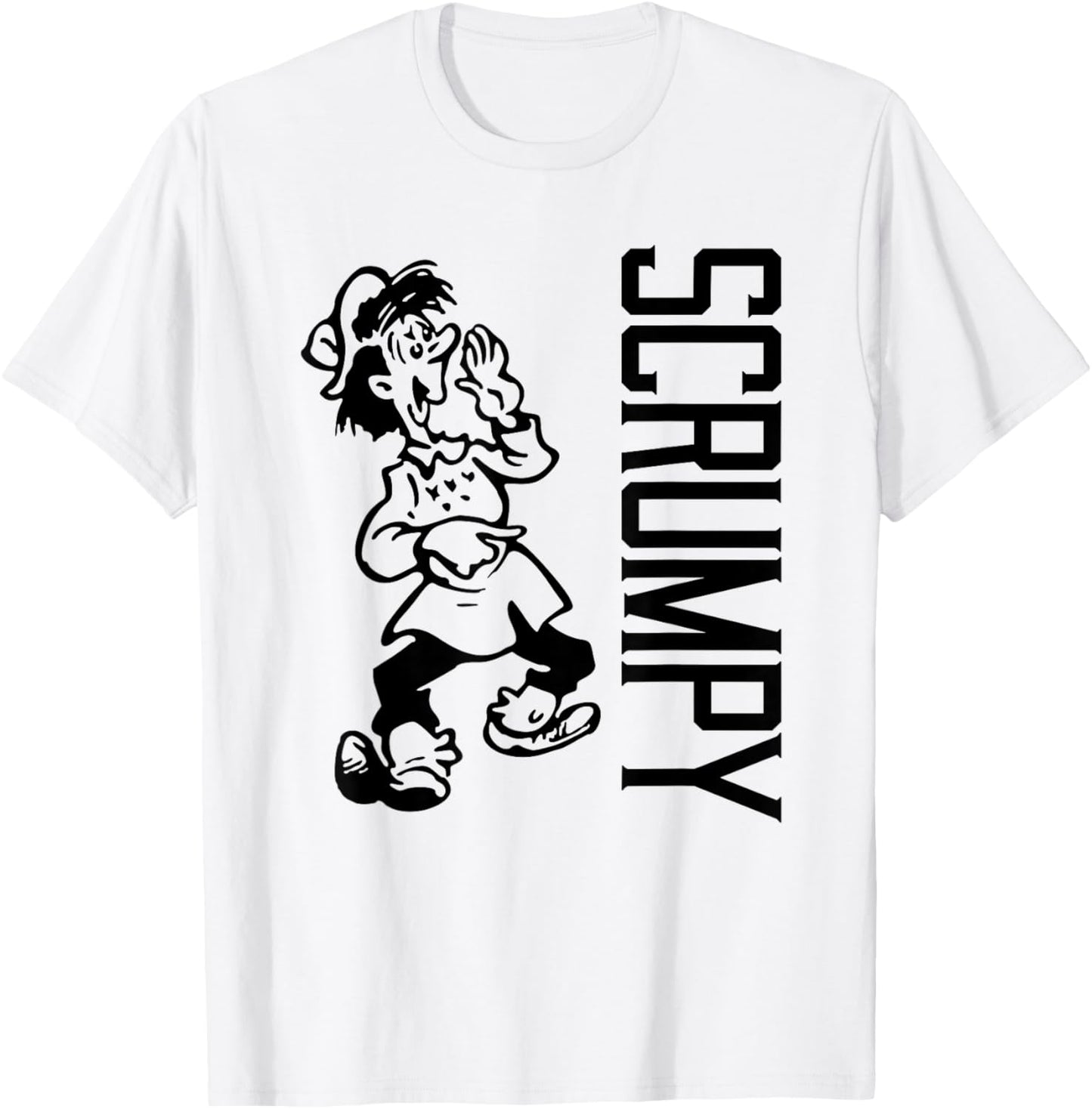Funny Scrumpy Cider Drinker - Yokel pointing to Scrumpy T-Shirt - T-Shirt | White