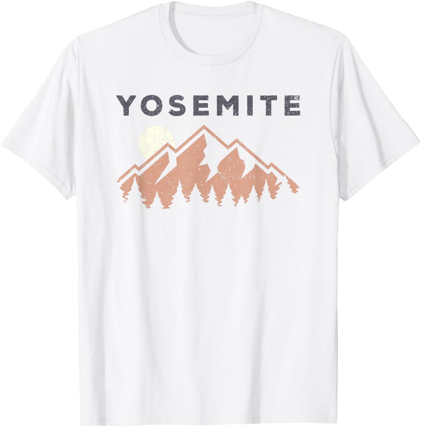 Retro Yosemite California Established 1890 National Park T-Shirt - T-Shirt | White