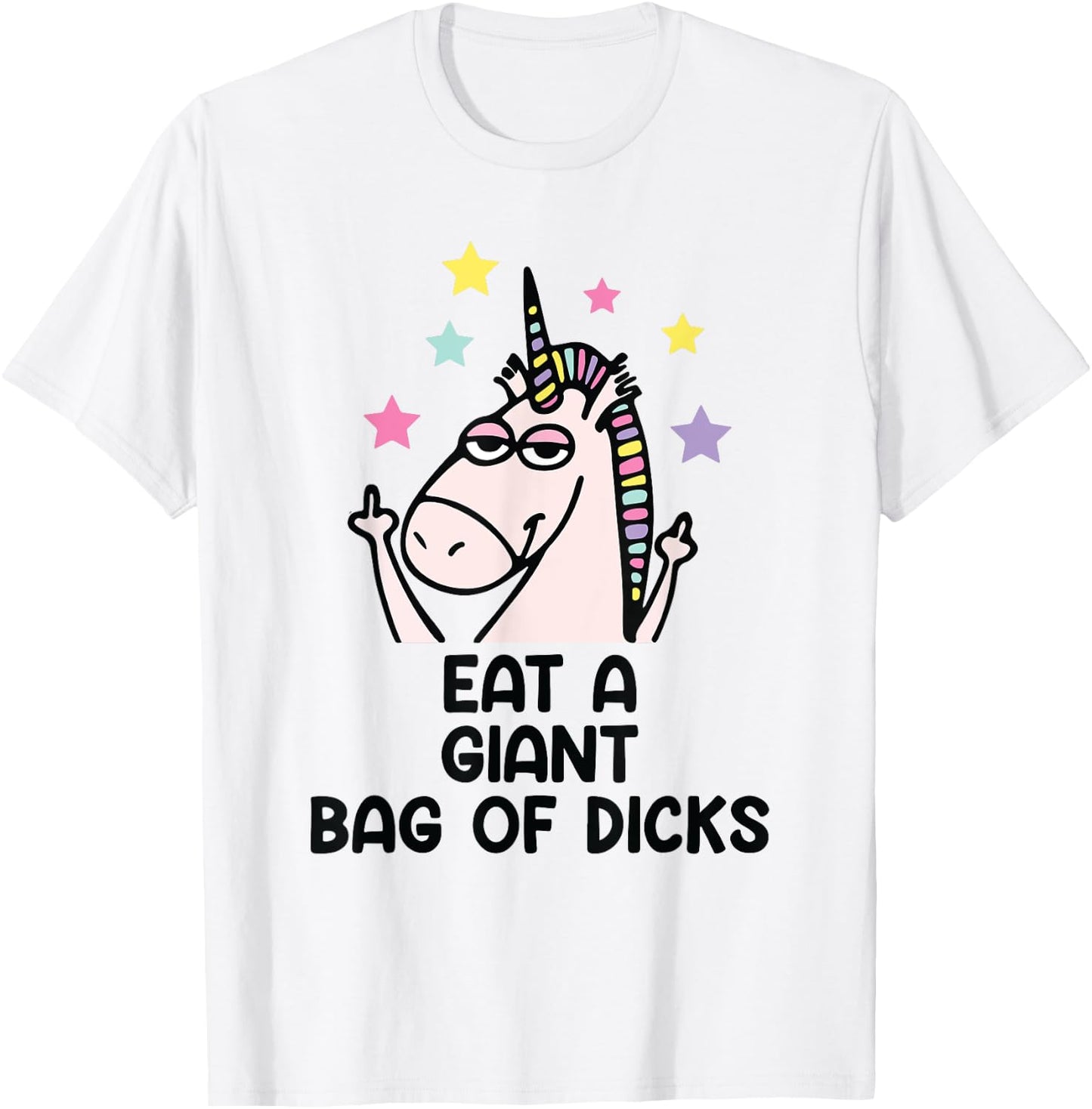 Eat a giant bag of tails unicorn T-Shirt - T-Shirt | White