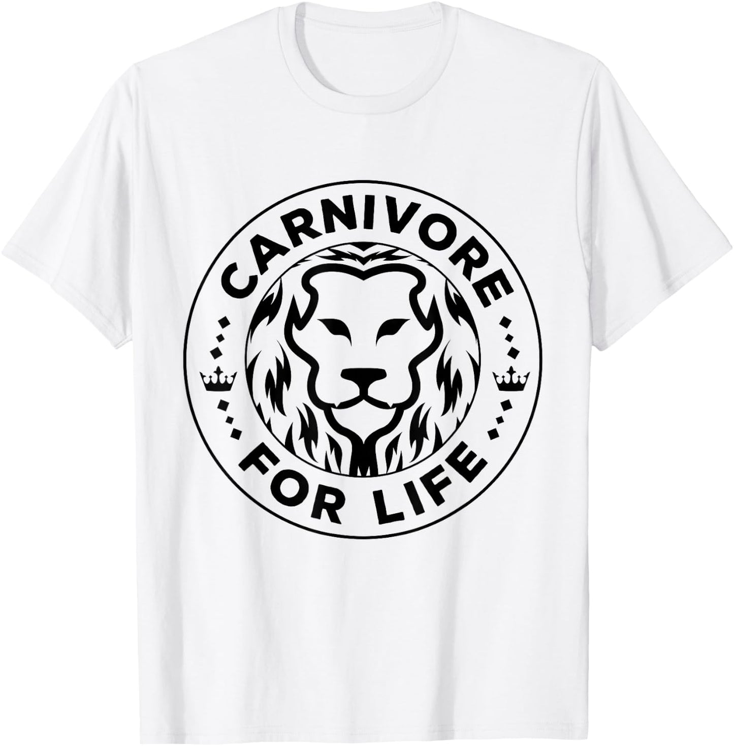 Carnivore Diet for Life Lion Carnivores Meat Ketogenic Lover T-Shirt - T-Shirt | White