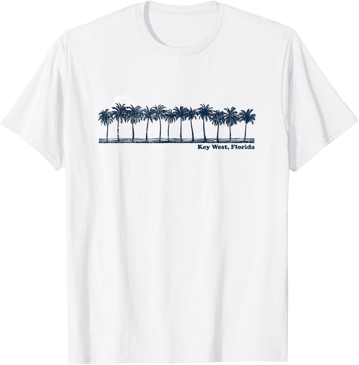 Key West Vintage 70s Retro Throwback Design T-Shirt - T-Shirt | White