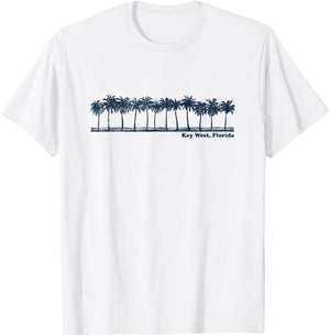 Key West Vintage 70s Retro Throwback Design T-Shirt - T-Shirt | White