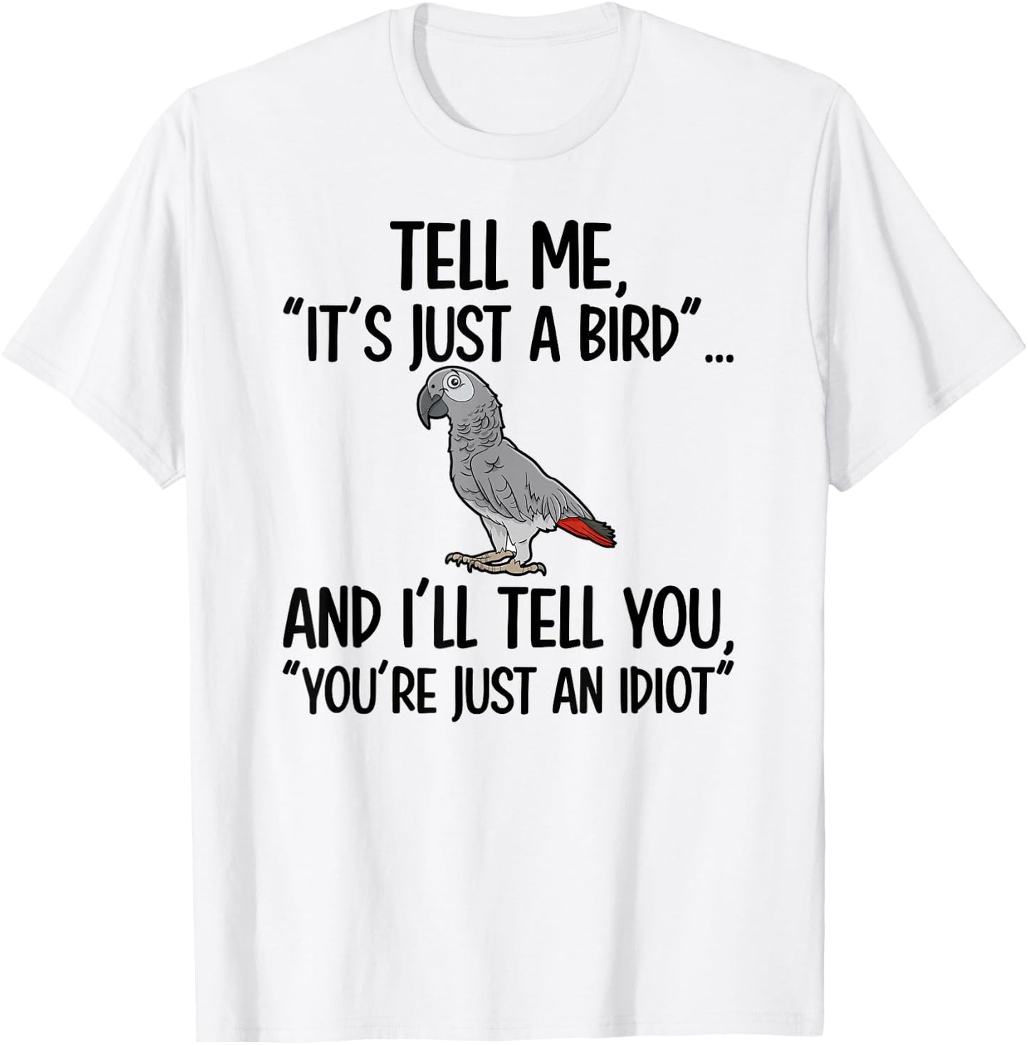 African Grey Owner African Grey Parrot Lover T-Shirt - T-Shirt | White