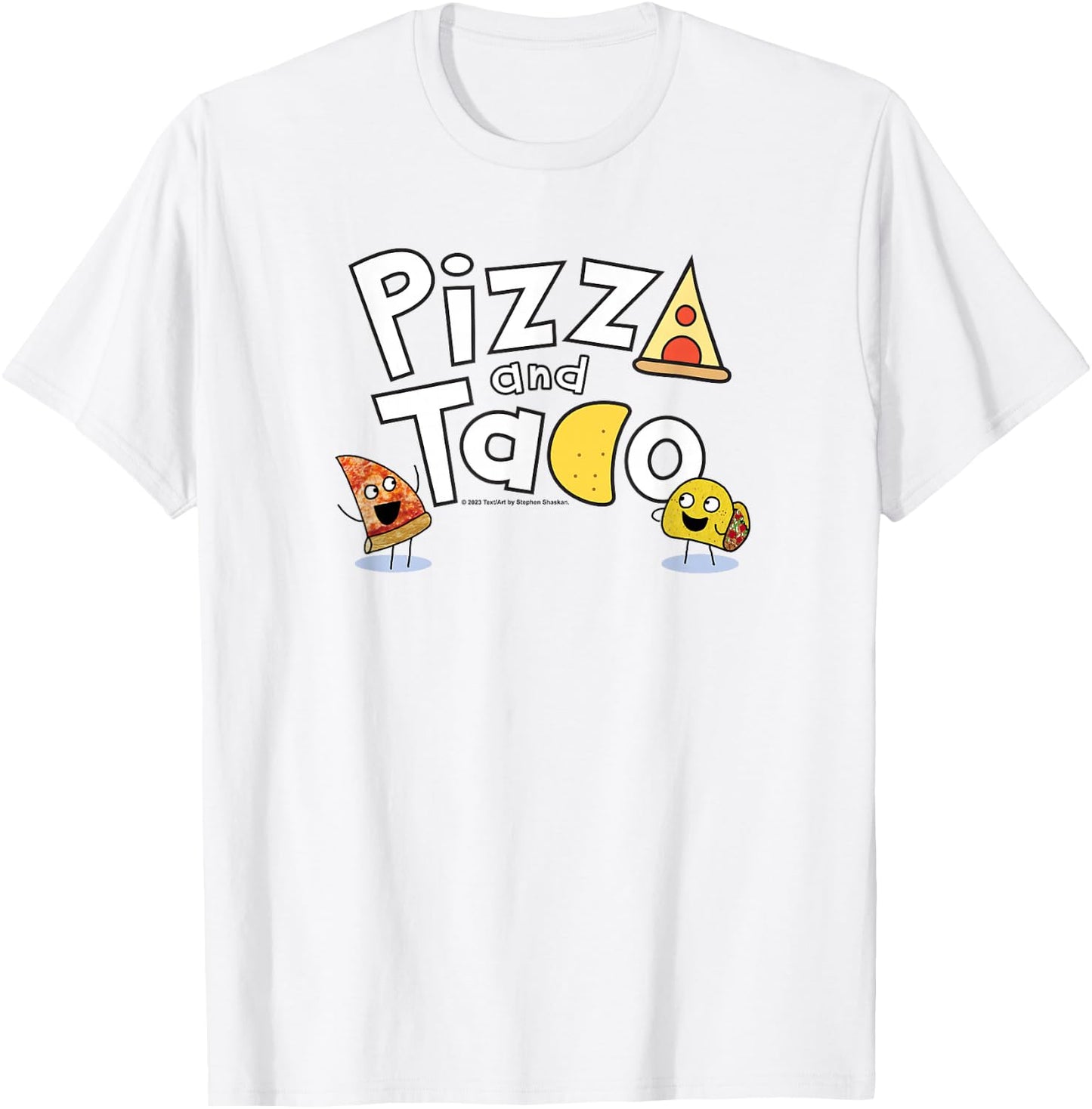 Pizza and Taco Logo T-Shirt - T-Shirt | White