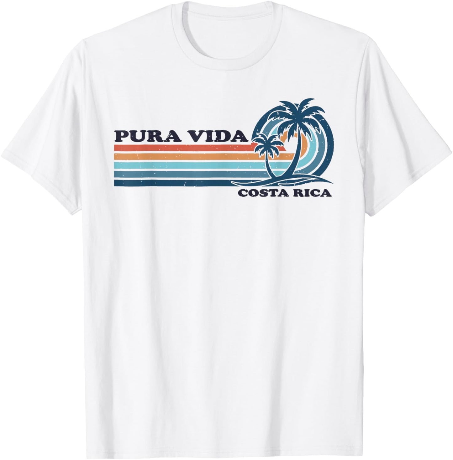 Retro Vintage Family Vacation Costa Rica Pura Vida T-Shirt - T-Shirt | White