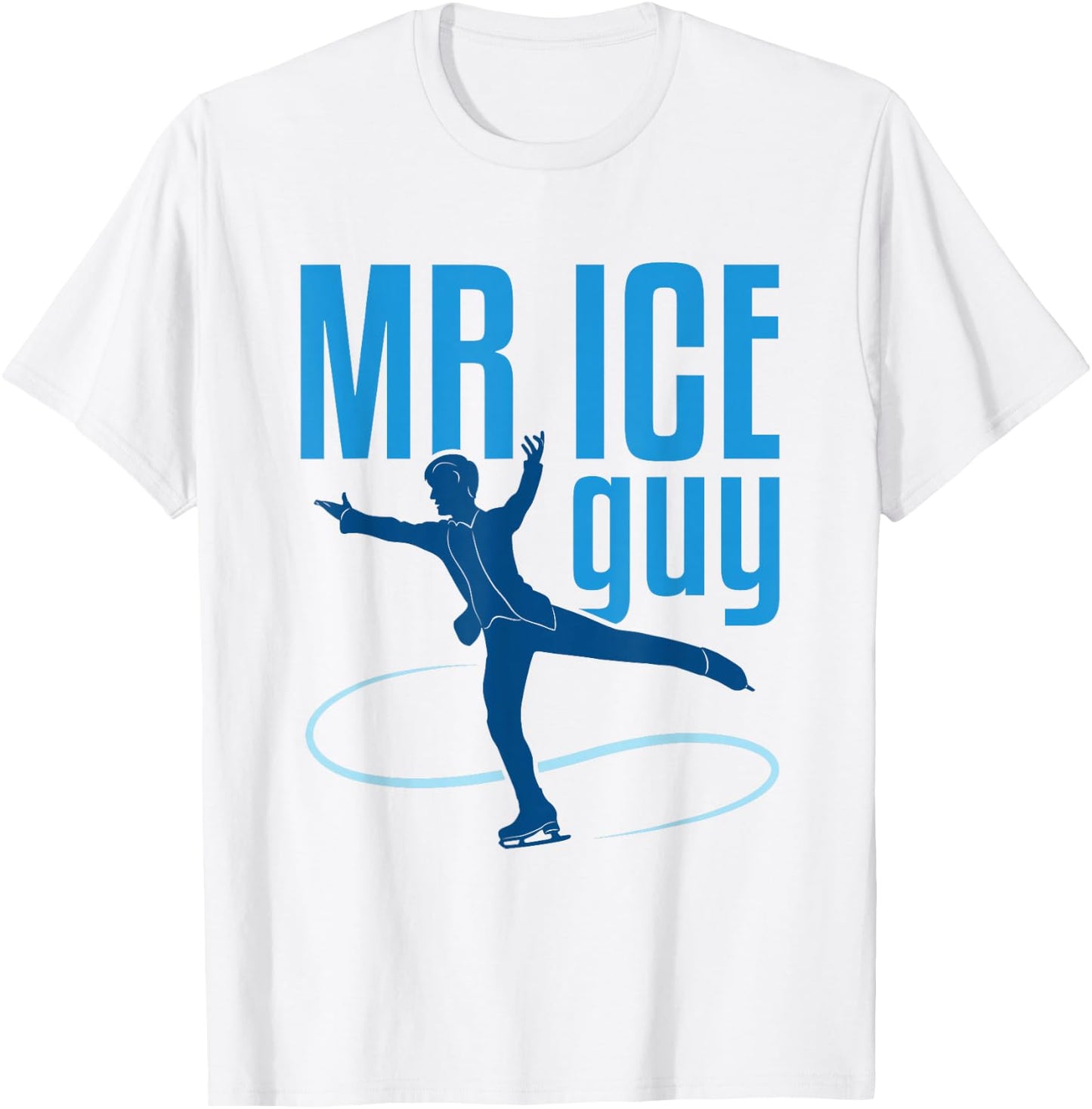 Figure Skating for Boys Men Ice Skater T-Shirt - T-Shirt | White