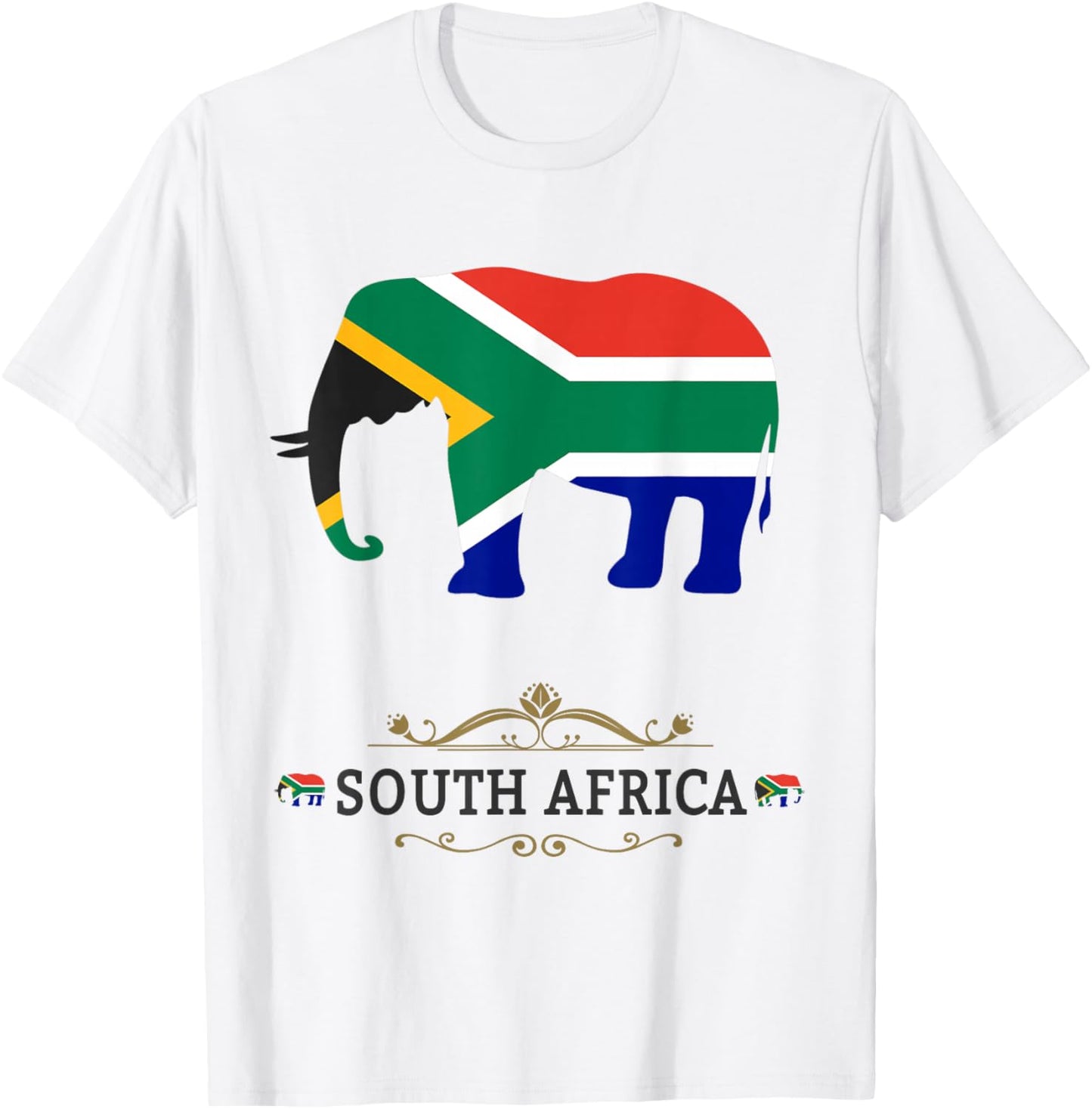 Elephant South Africa Outfit Ideas Kids & South African Flag T-Shirt - T-Shirt | White