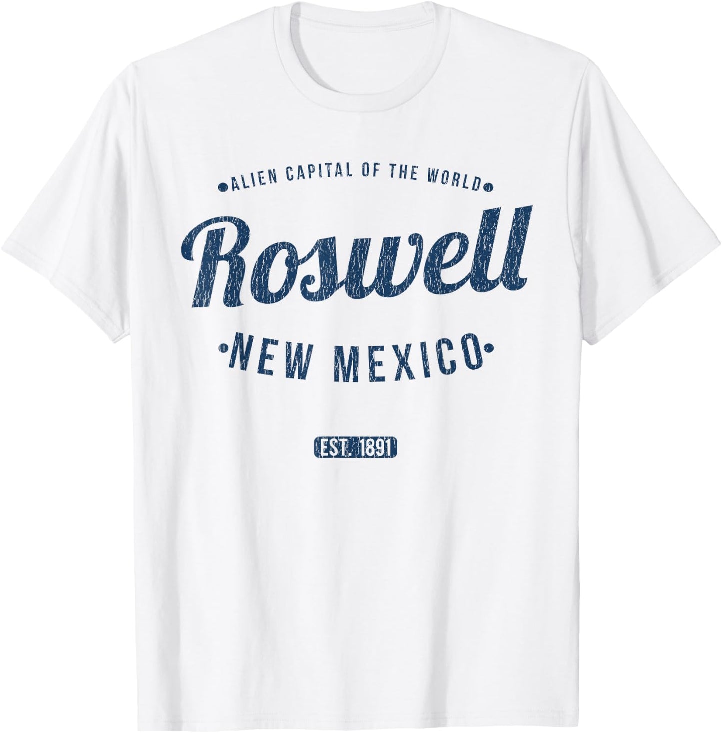Roswell New Mexico Vintage Travel Souvenir Roswell T-Shirt - T-Shirt | White