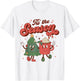 Tis The Season Retro Christmas 70s 80s Vintage Groovy Cute T-Shirt - T-Shirt | White