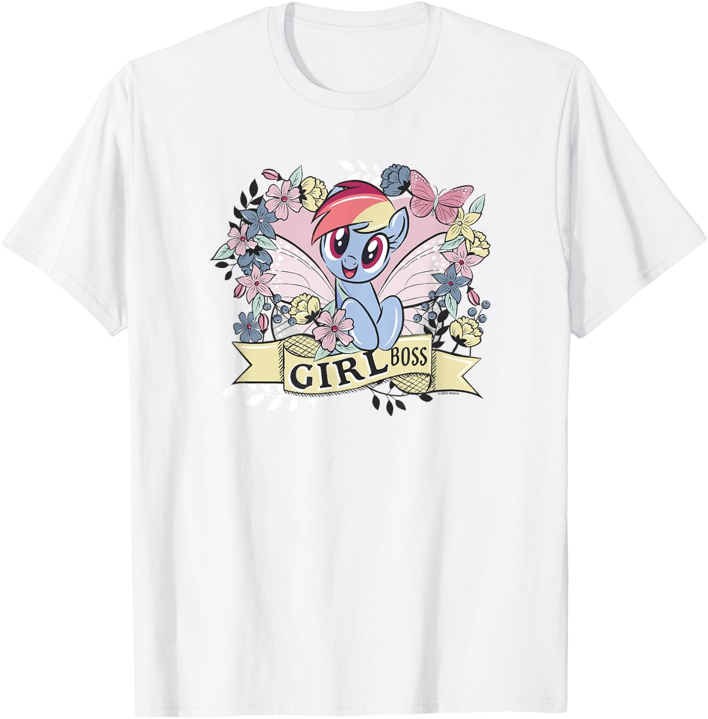 My Little Pony: Friendship Is Magic Rainbow Dash Girl Boss T-Shirt - T-Shirt | White