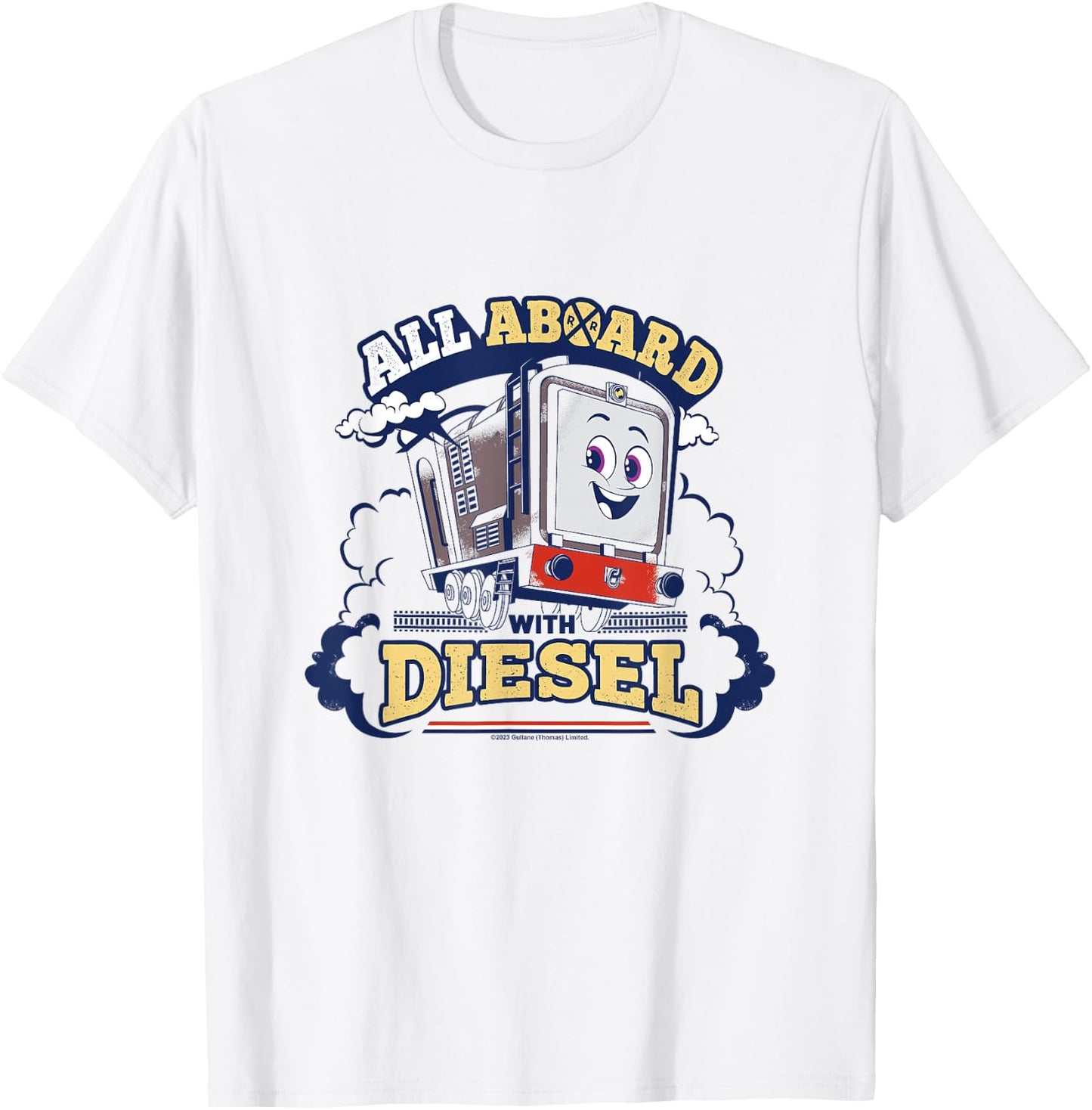 Thomas & Friends - All on Board with Diesel T-Shirt - T-Shirt | White