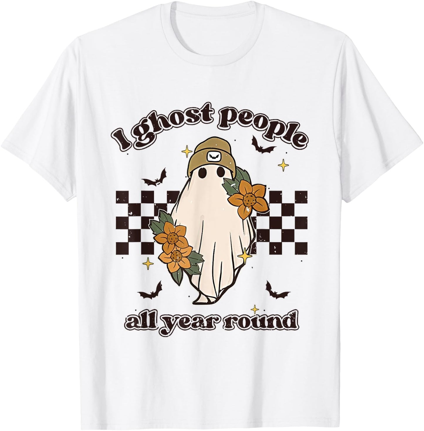I Ghost People Year Round Cool Ghost Halloween Funny Costume T-Shirt - T-Shirt | White