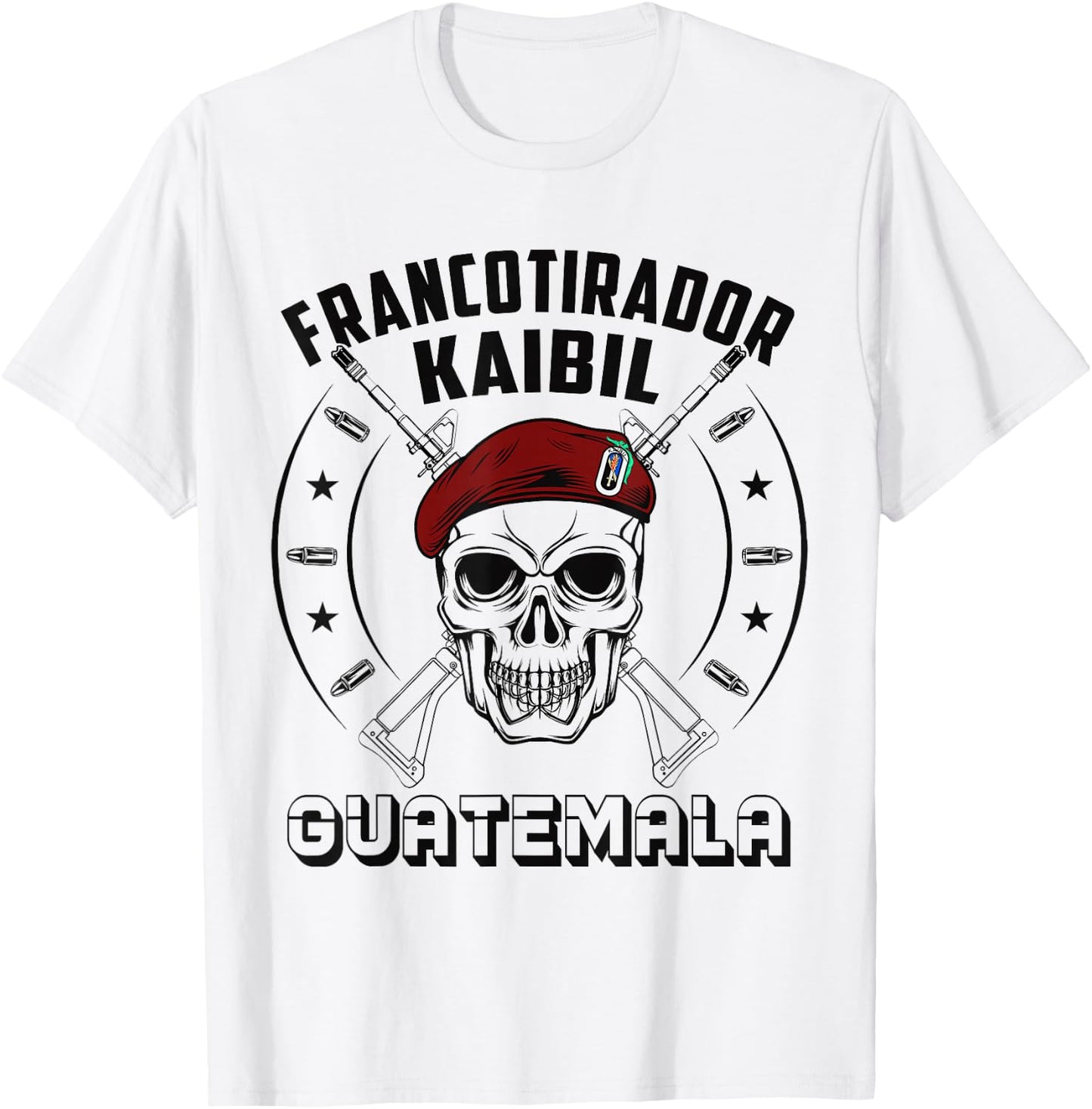 Francotirador Kaibil Guatemala Fuerzas Especiales T-Shirt - T-Shirt | White