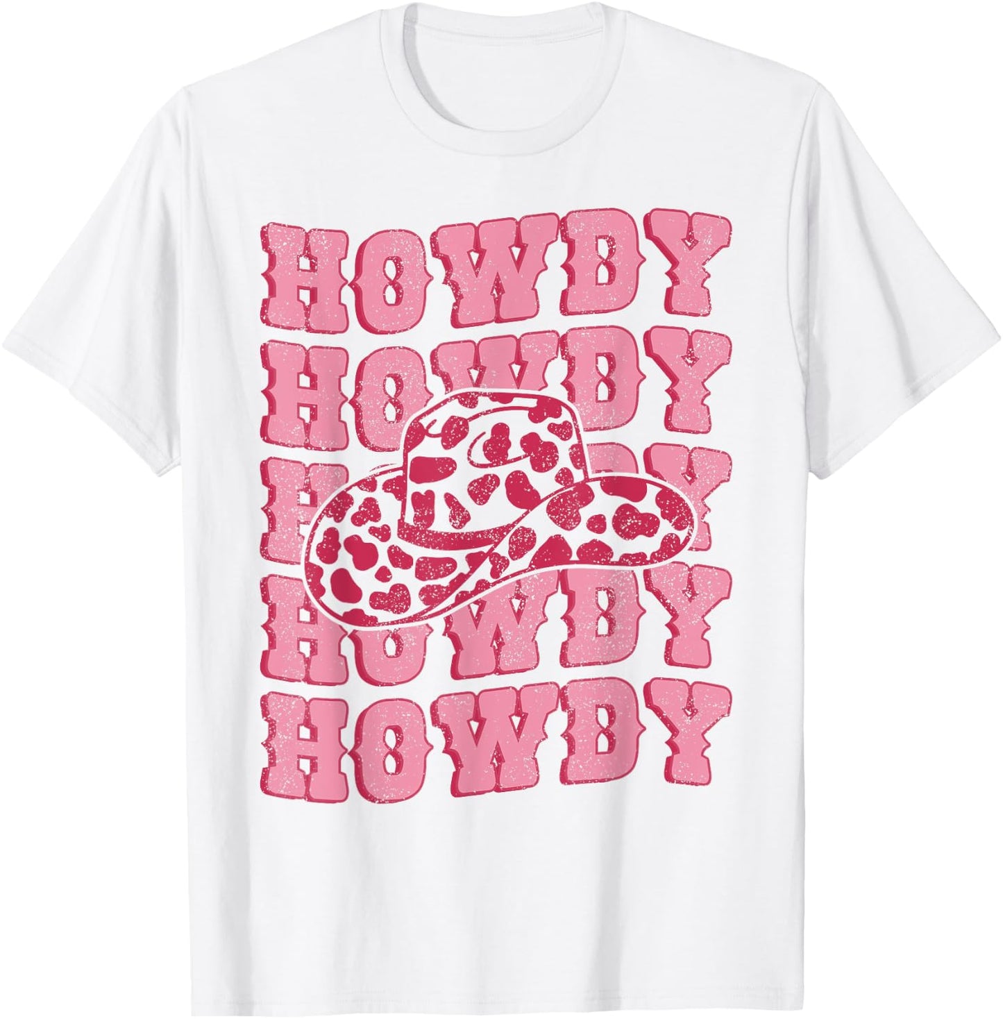 Vintage White Howdy Rodeo Western Country Southern Cowgirl T-Shirt - T-Shirt | White
