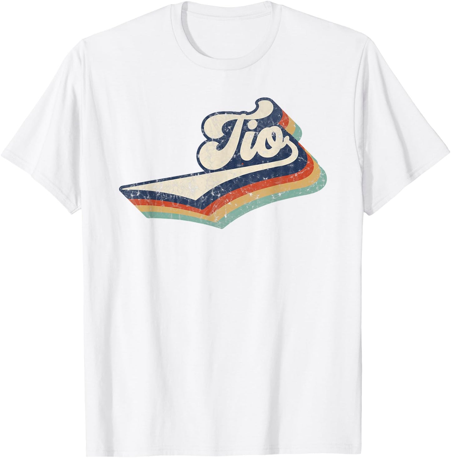 Retro Cute Tio Best Tio Ever Birthday Idea T-Shirt - T-Shirt | White