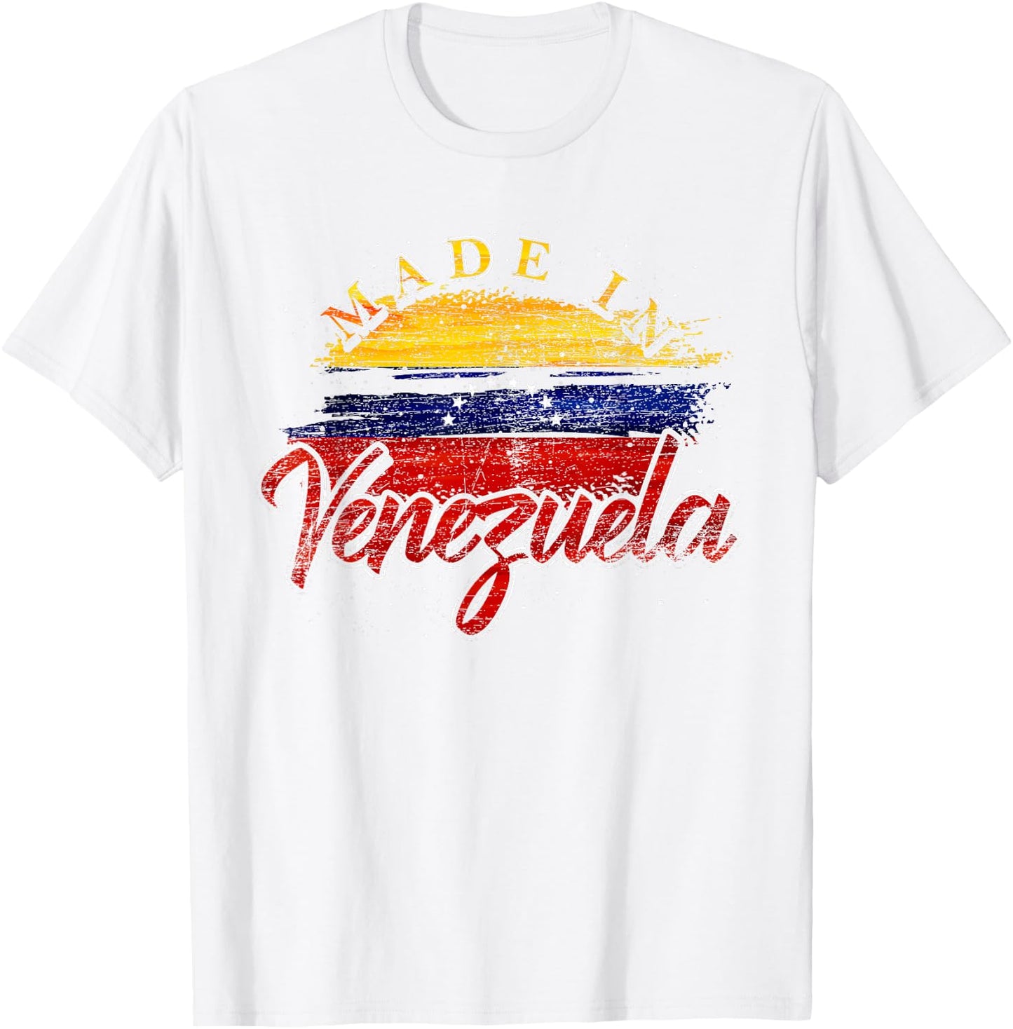 Latin American Gift Proud Venezuelan Made In Venezuela T-Shirt - T-Shirt | White