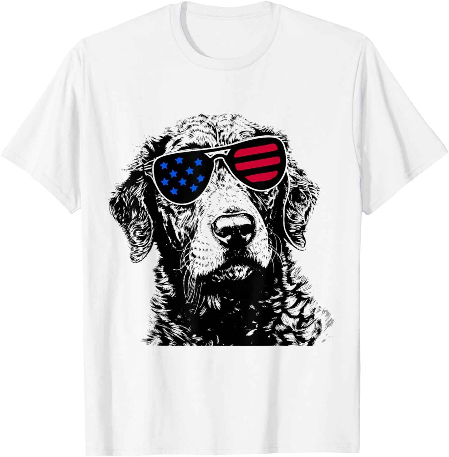 Chesapeake Bay Retriever Dog 4th July America USA Flag Kids Men T-Shirt - T-Shirt | White