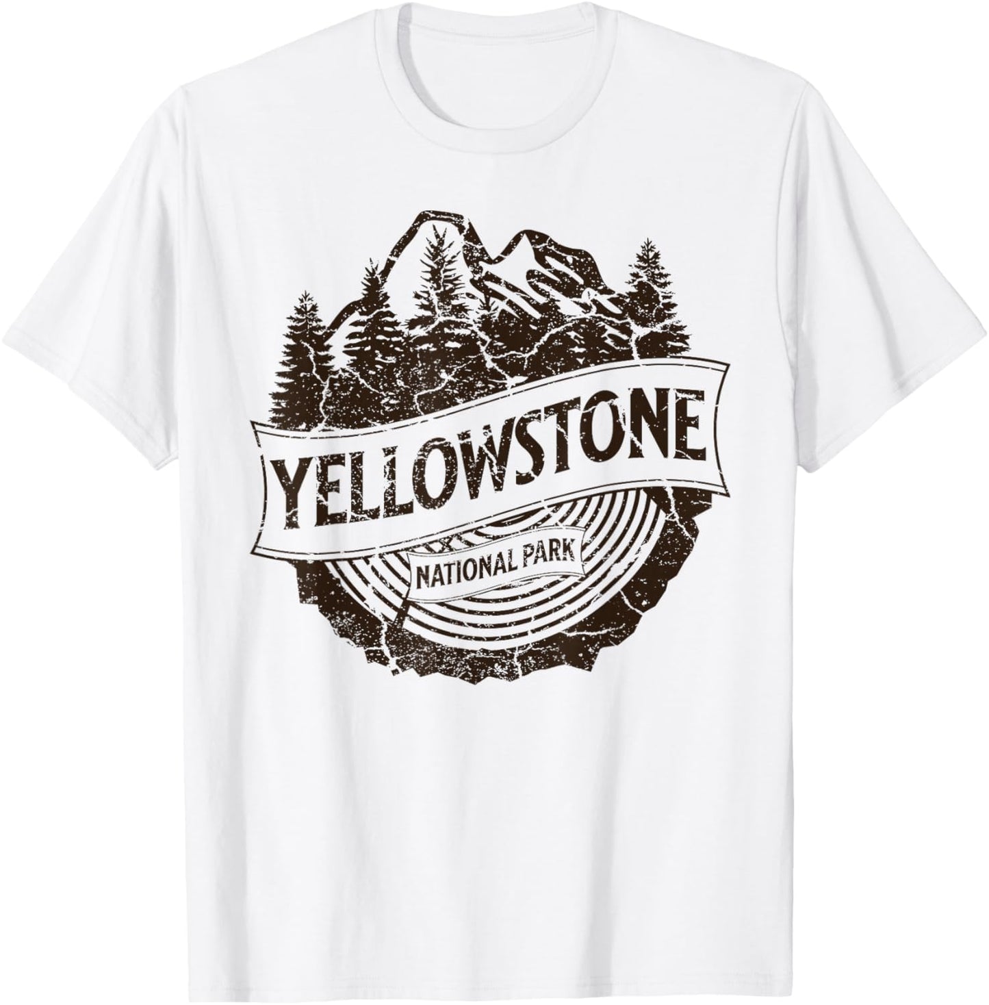 Yellowstone National Park Wyoming Nature Hiking Outdoors T-Shirt - T-Shirt | White