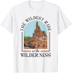 The Wildest Ride In The Wilderness Shirt Grey Cotton Small Classic Fit Short Sleeve T-Shirt - T-Shirt | White