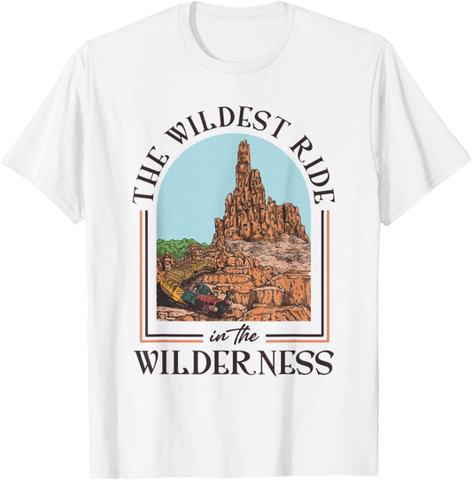The Wildest Ride In The Wilderness Shirt Grey Cotton Small Classic Fit Short Sleeve T-Shirt - T-Shirt | White