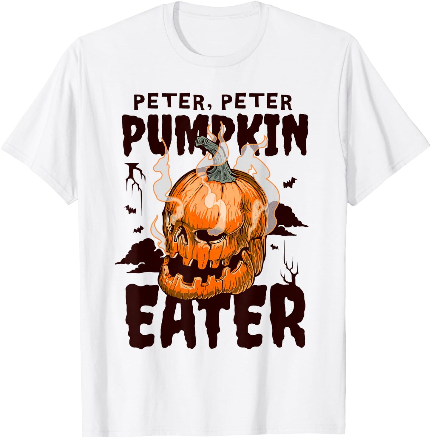 Spooky Halloween Cooking Peter Pumpkin Eater T-Shirt - T-Shirt | White