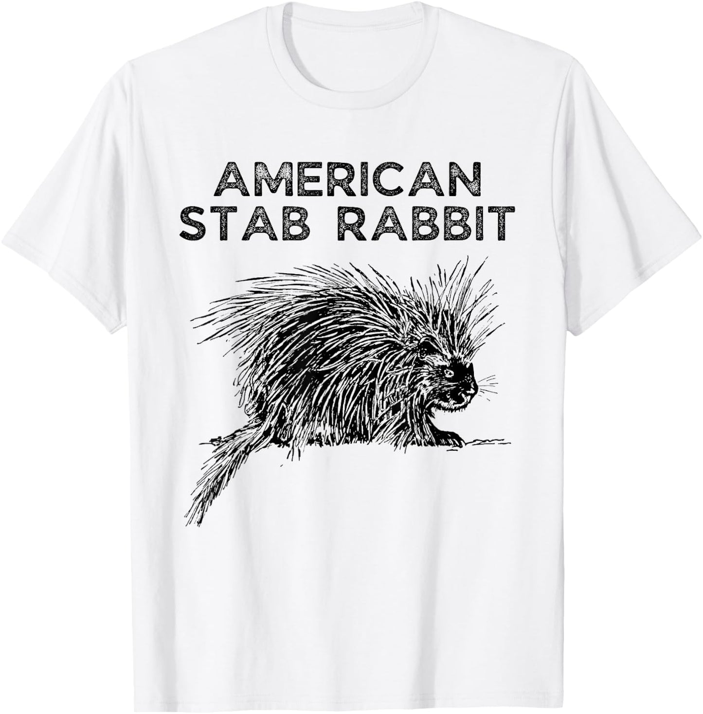 American Stab Rabbit Wrong Animal Name - Funny Animal Name T-Shirt - T-Shirt | White
