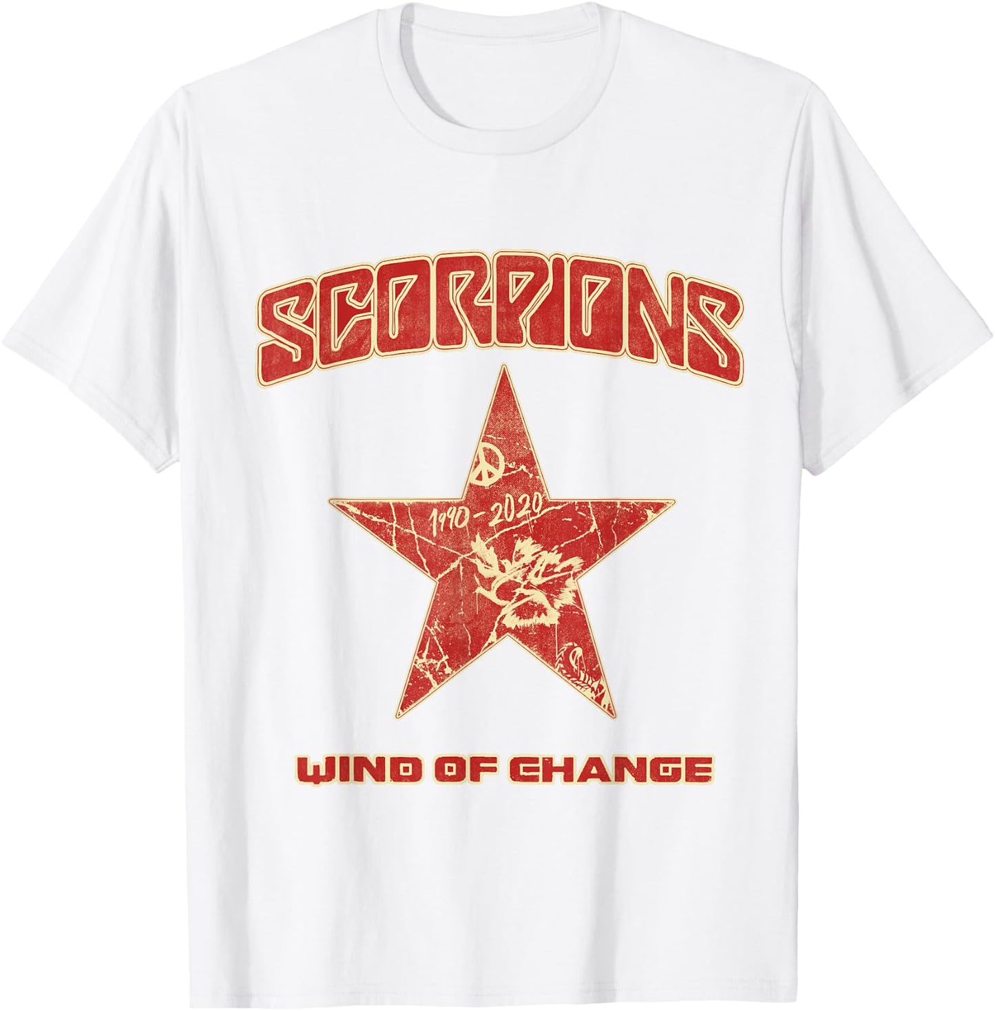 Official Scorpions Wind of Change T-Shirt - T-Shirt | White