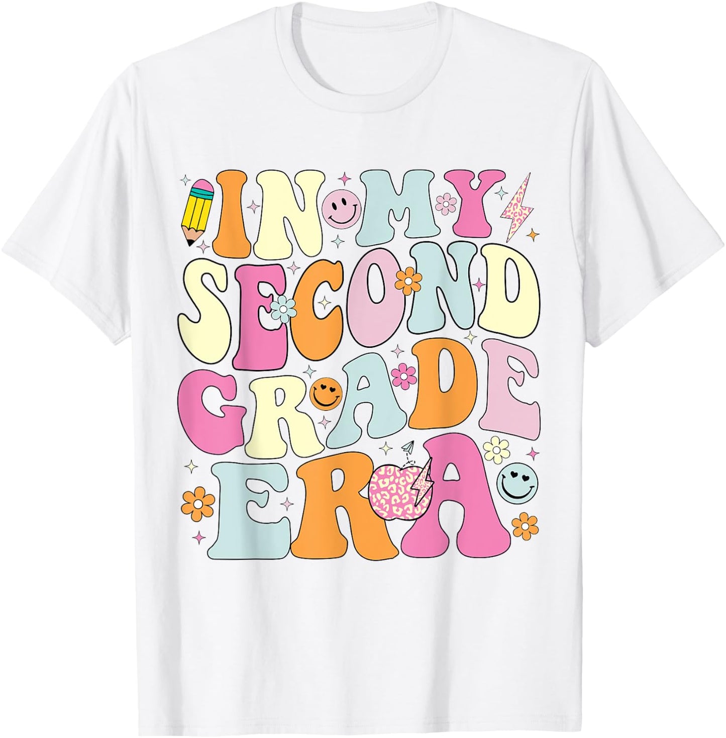 In My Second Grade Era 2nd Grade Girl Teacher Back to School T-Shirt - T-Shirt | White