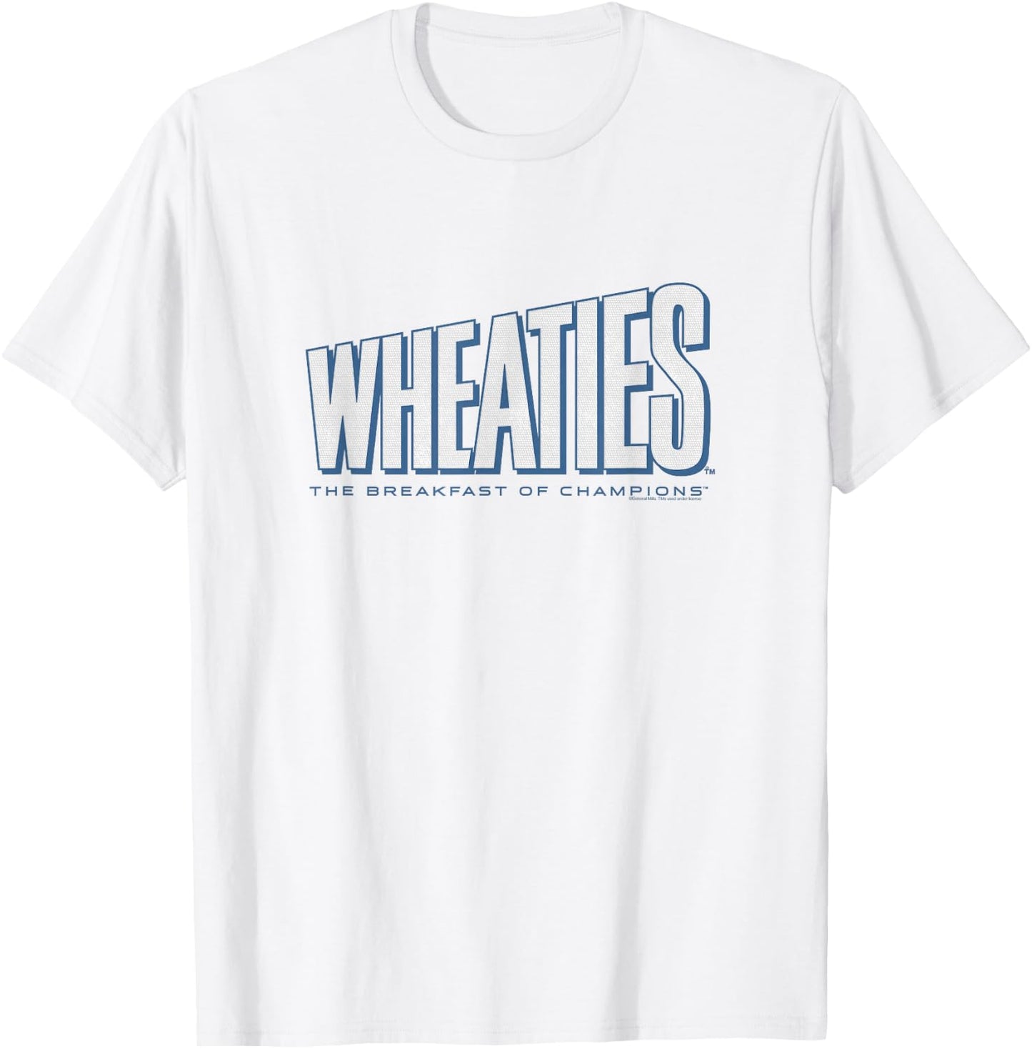 Wheaties The Breakfast Of Champions Iconic Distressed Logo T-Shirt - T-Shirt | White